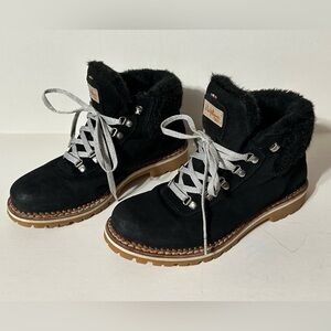 Montelliana 1965 Clara Suede Shearling Lined Hiking Ankle Boots size EU 40